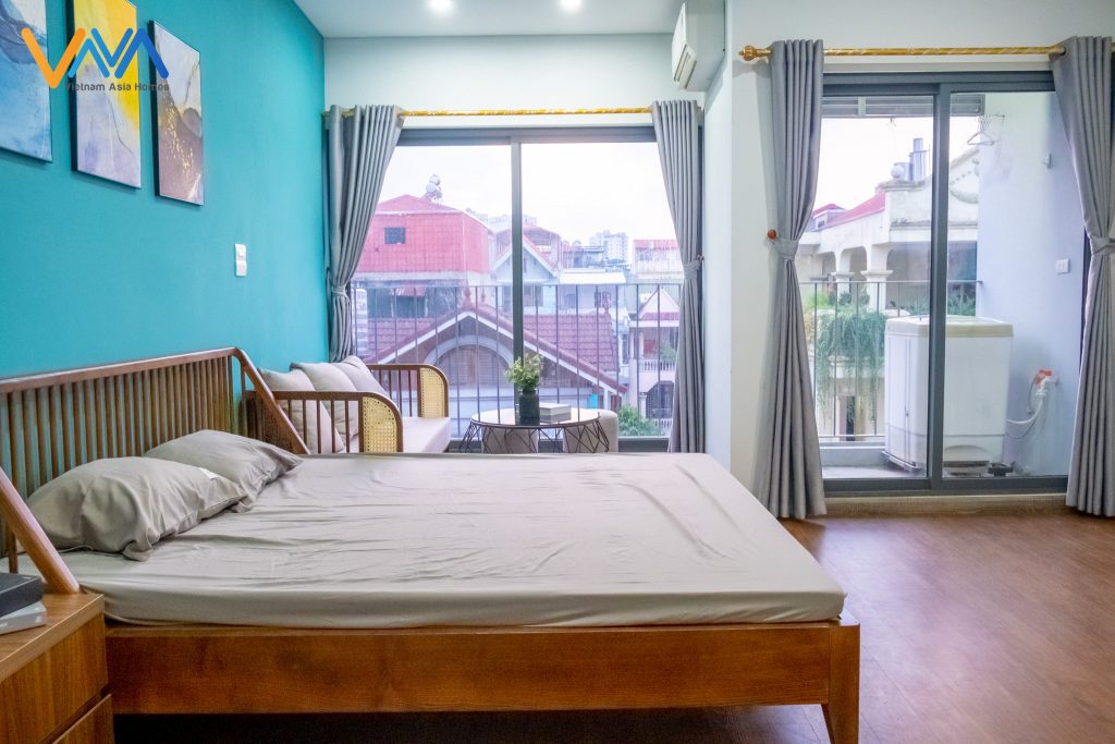 Căn hộ dịch vụ Tây Hồ có máy giặt