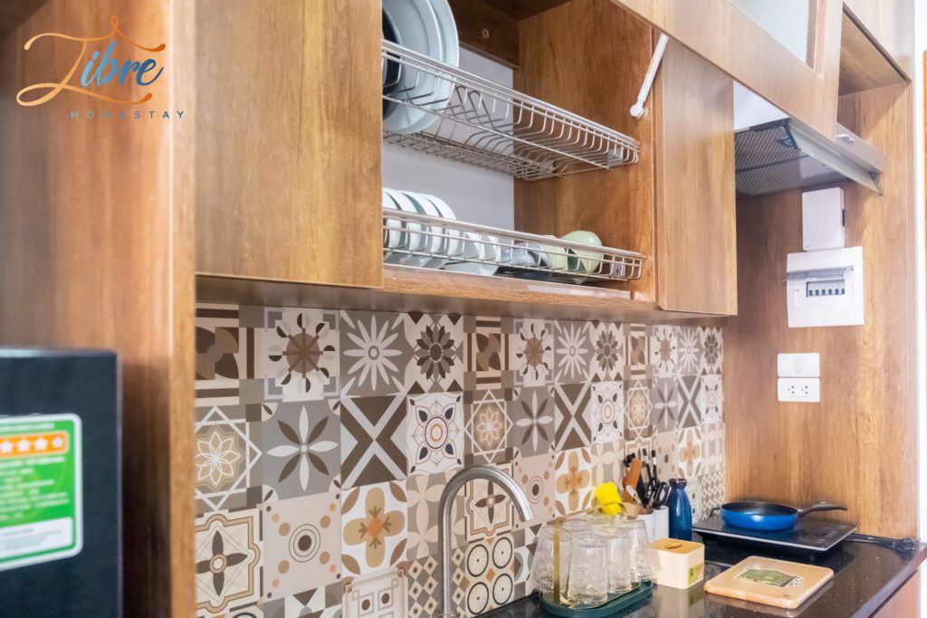 Homestay cho cặp đôi đủ dụng cụ bếp